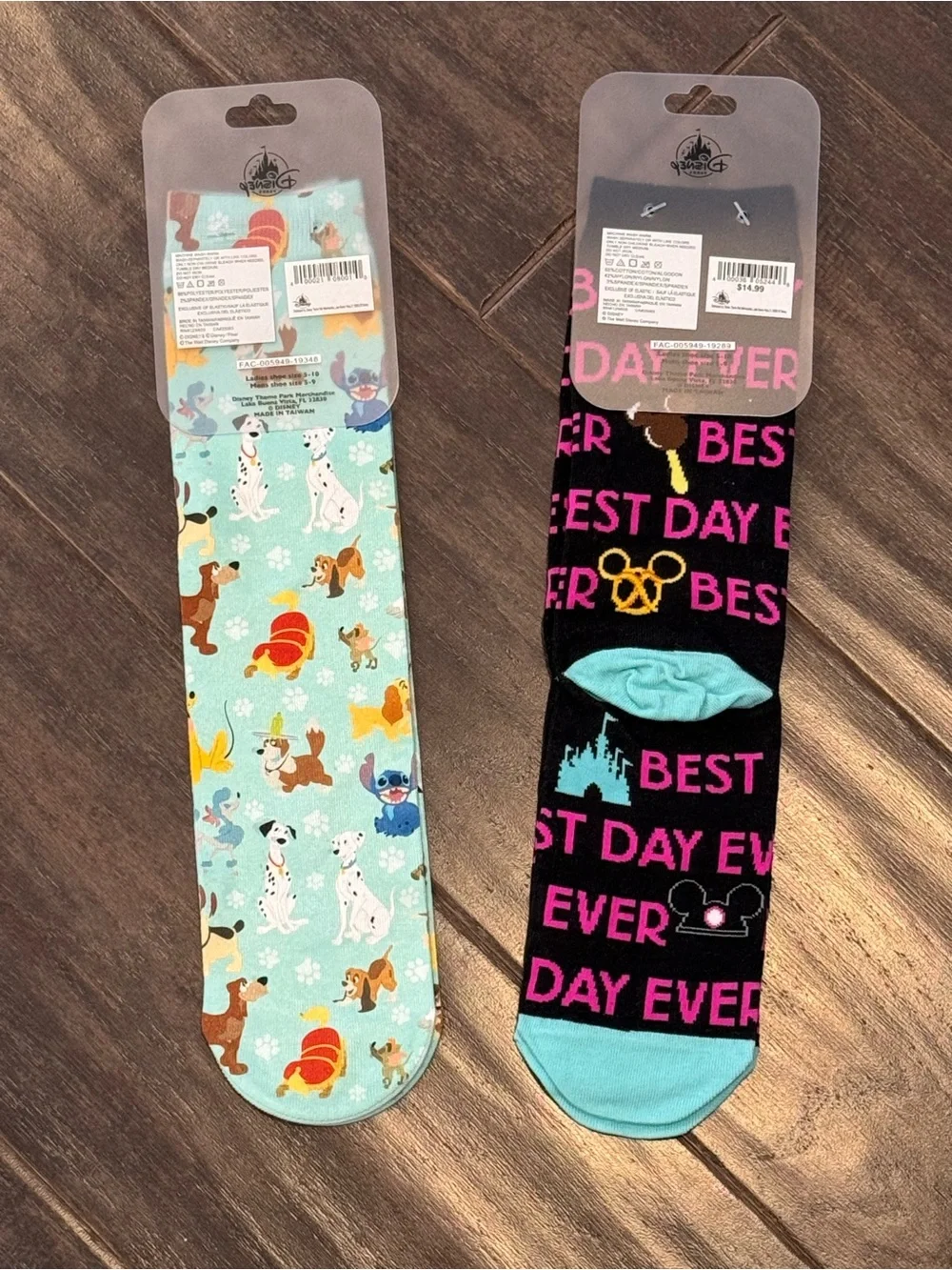 Disney Parks Sock Bundle ~ Best Day Ever & Disney Dogs